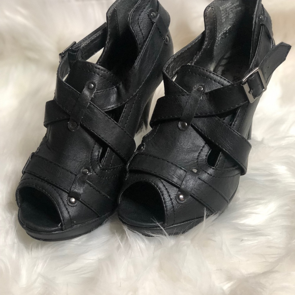 Black Strappy Heels